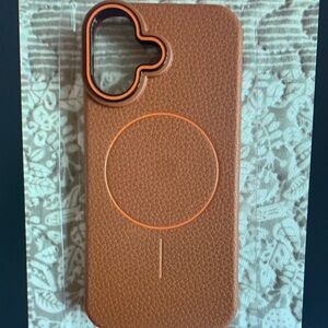 Apple Tan Leather Phone Case
